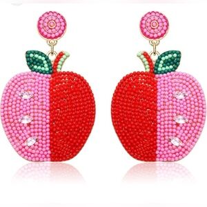 Perfect for fall or that special teacher! Super cute Apple post earrings!